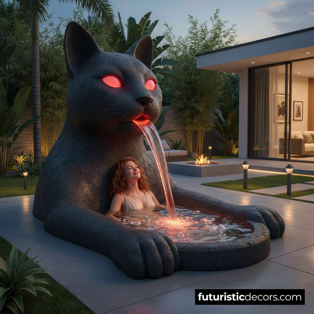 Cat Shaped Hot Tub
