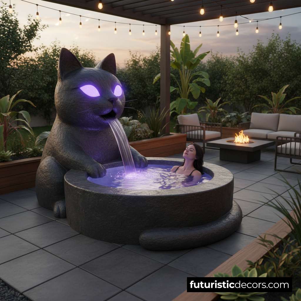 Cat Shaped Hot Tub