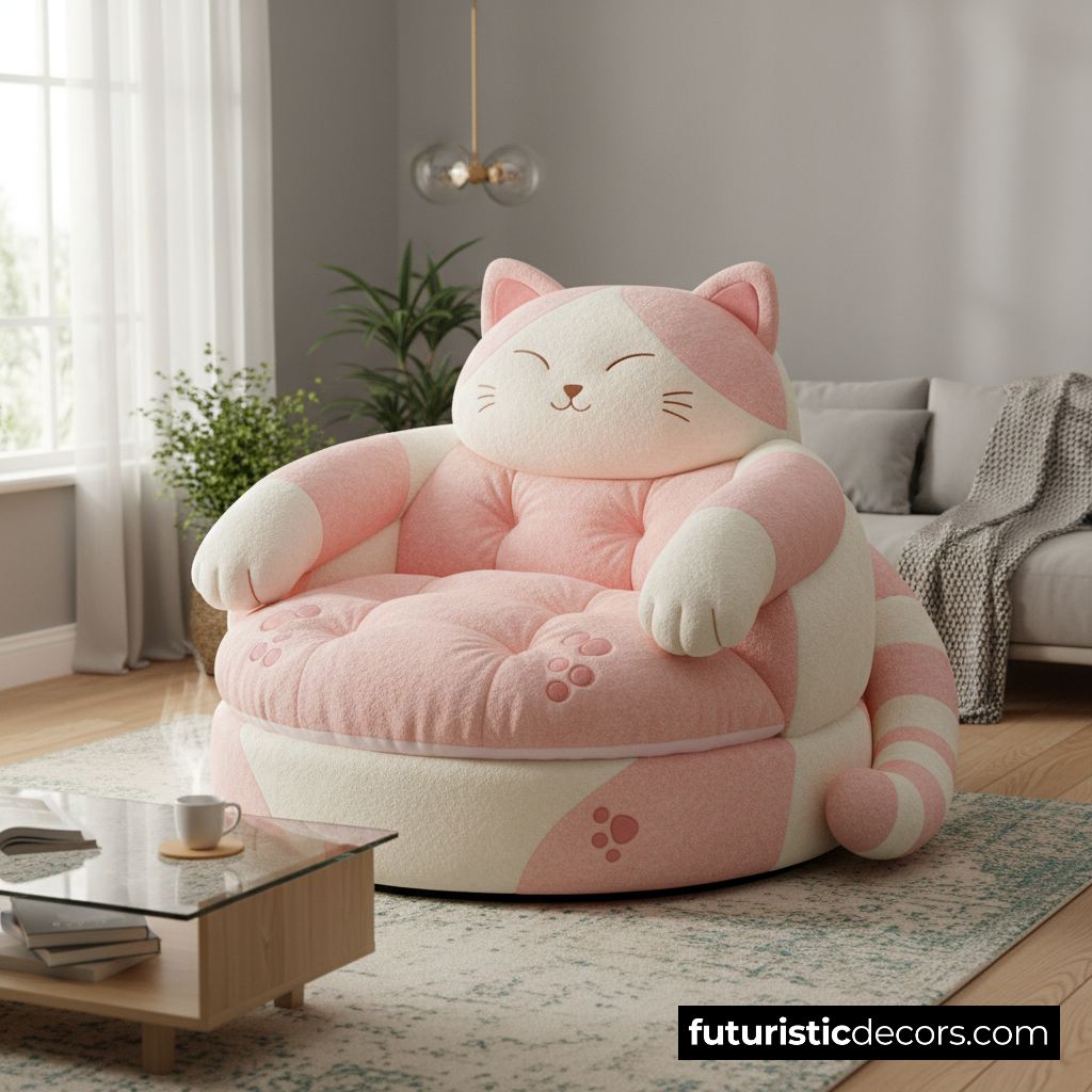 Cat shaped swivel chairs