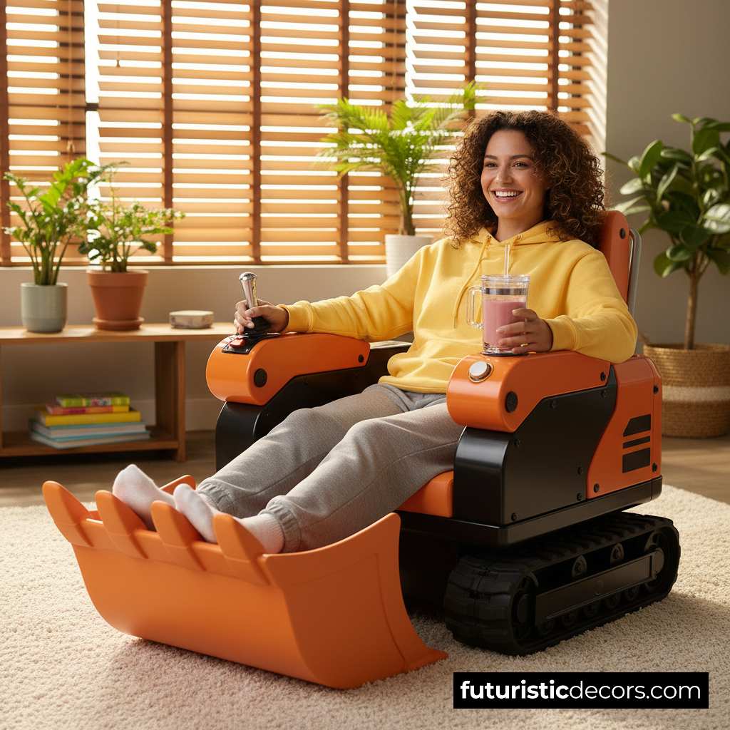 excavator-inspired recliners