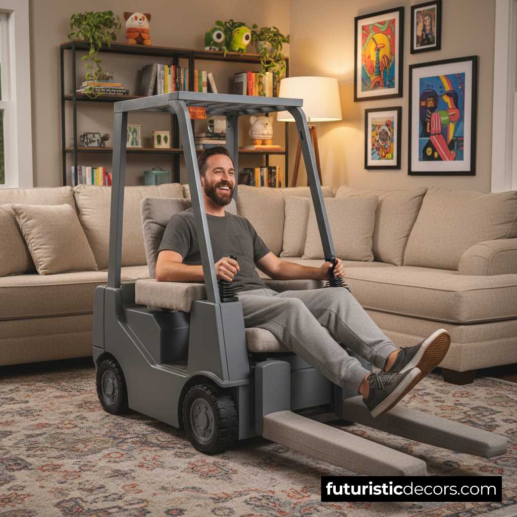 forklift-shaped recliners