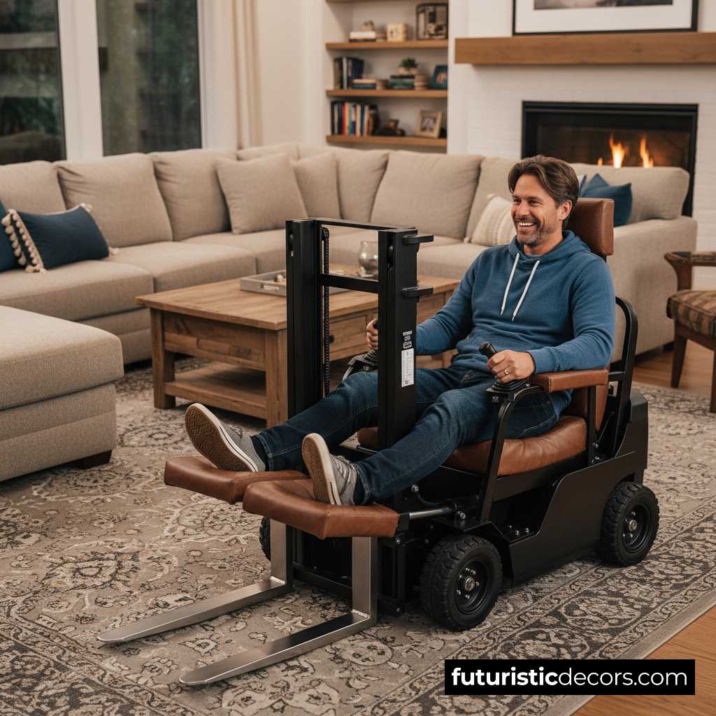 forklift-shaped recliners