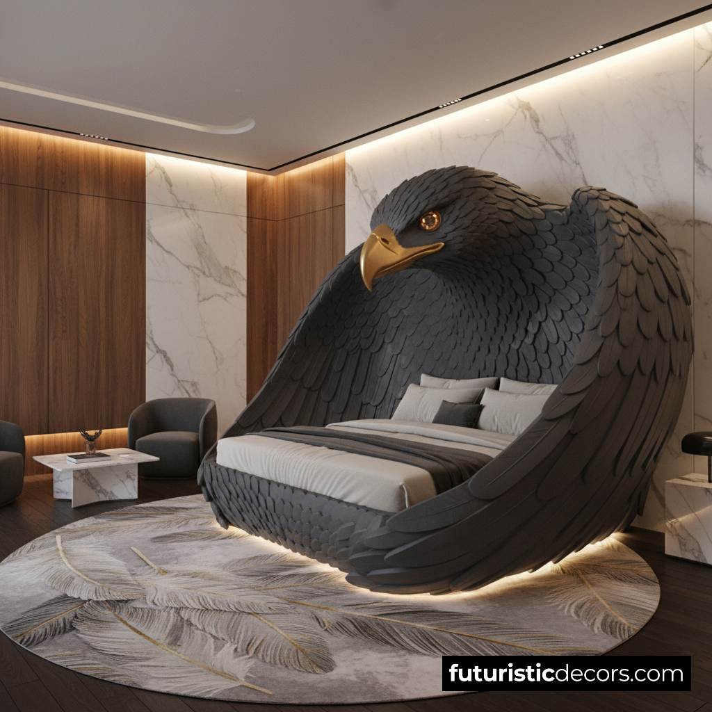 eagle-shaped bed