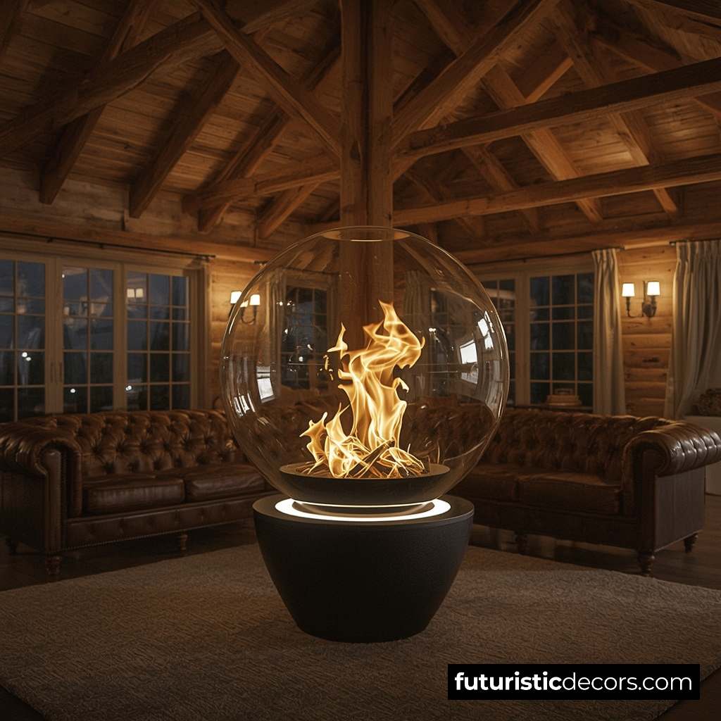 Glass Bubble Fireplaces