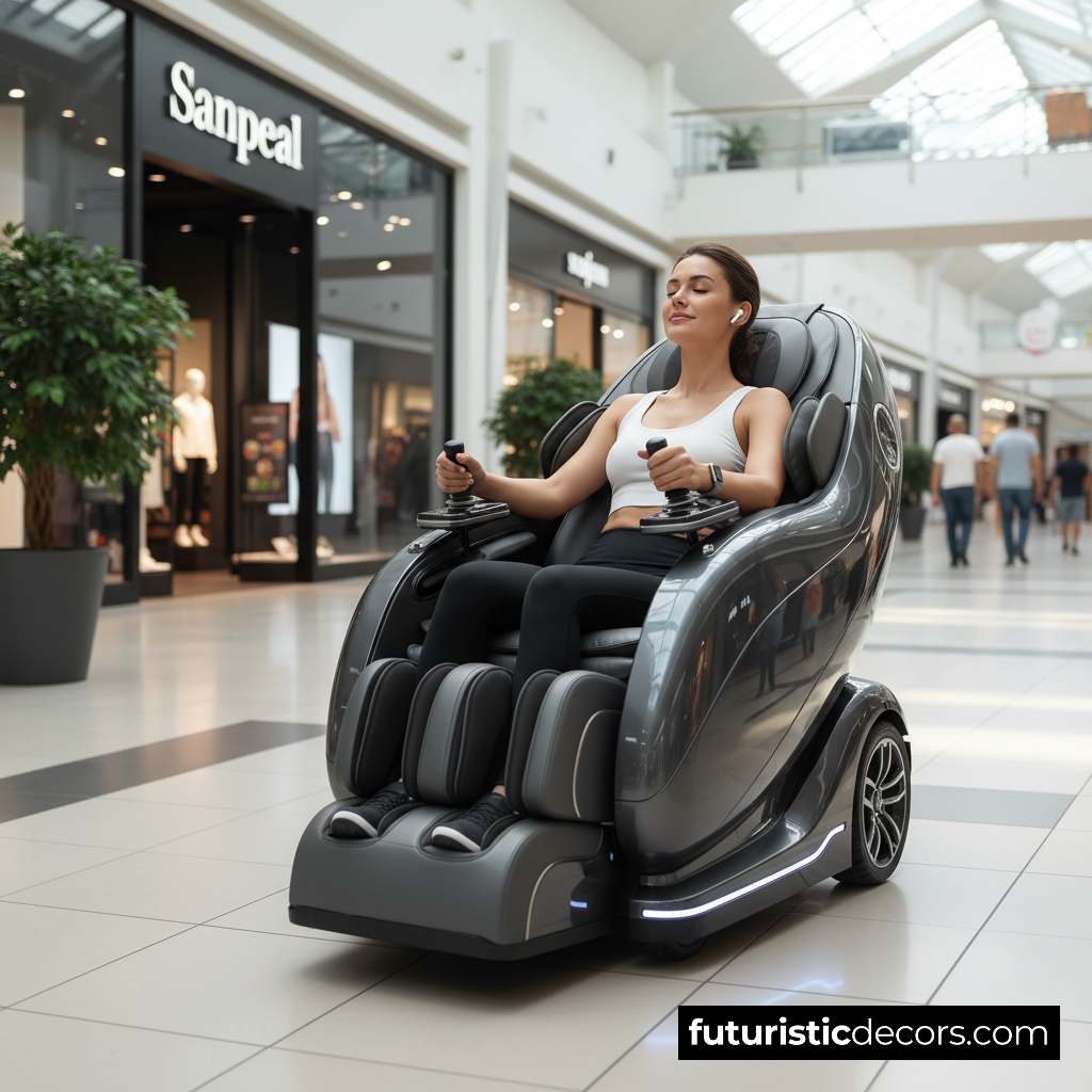Massage chair mobility scooters