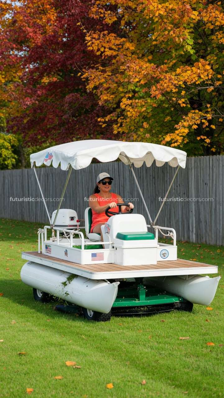 Pontoon Boat Riding Lawn Mowers – Top 4 Custom Designs Pontoon Boat Riding Lawn Mowers