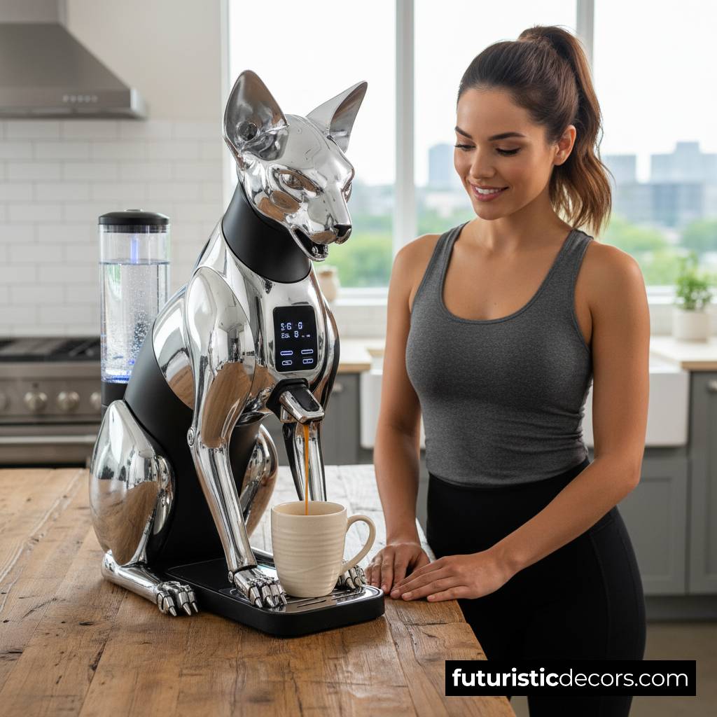 Robotic Cat Coffee Maker