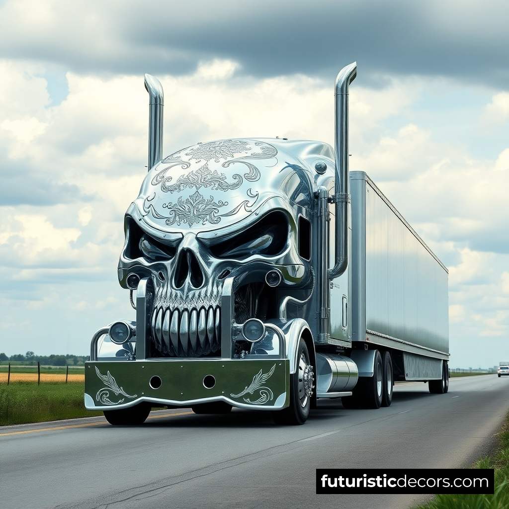 Skull Semi Truck