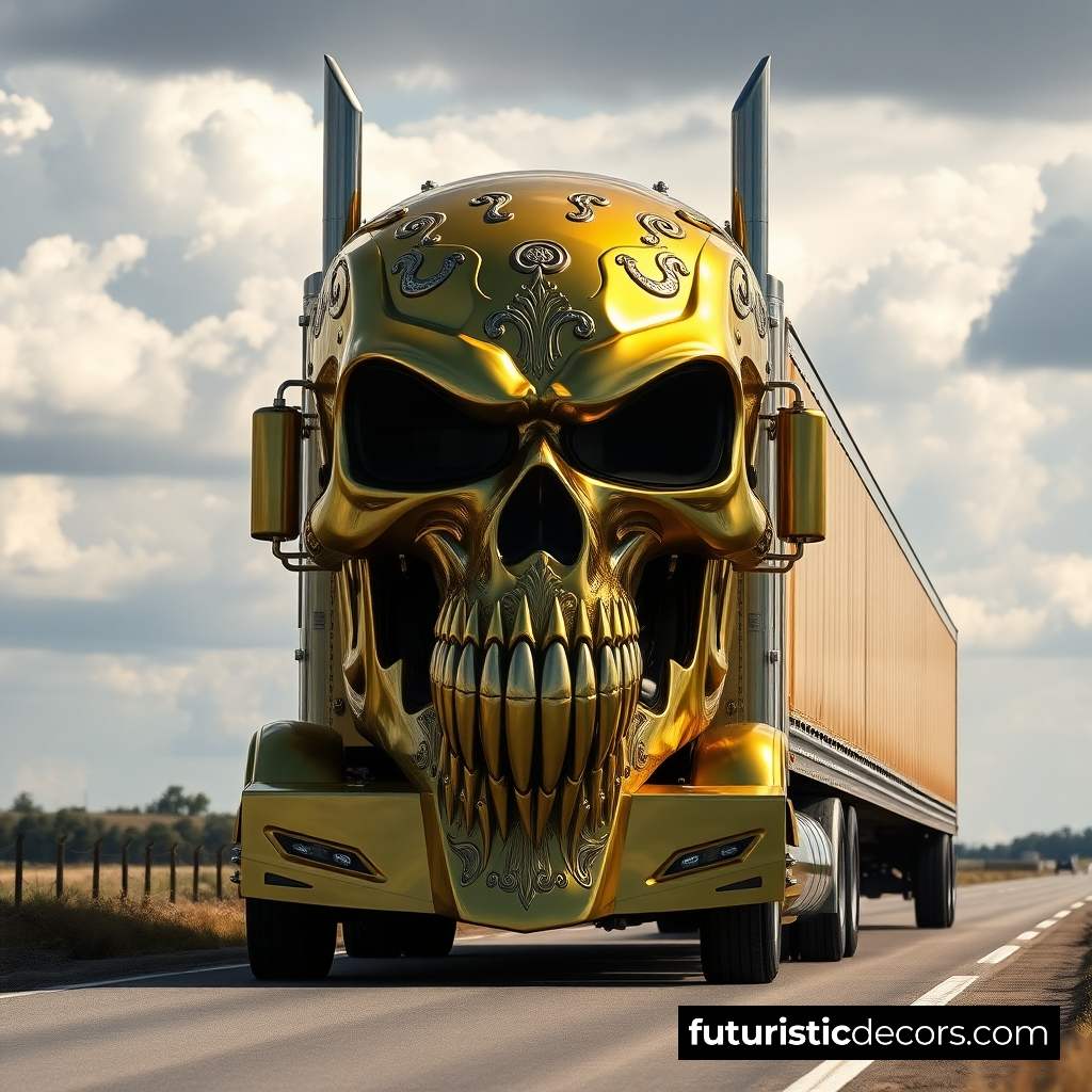 Skull Semi Truck
