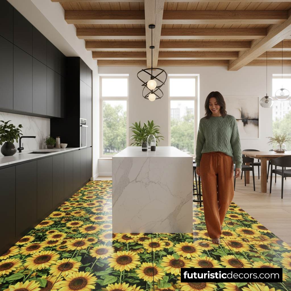 digital screen kitchen floors