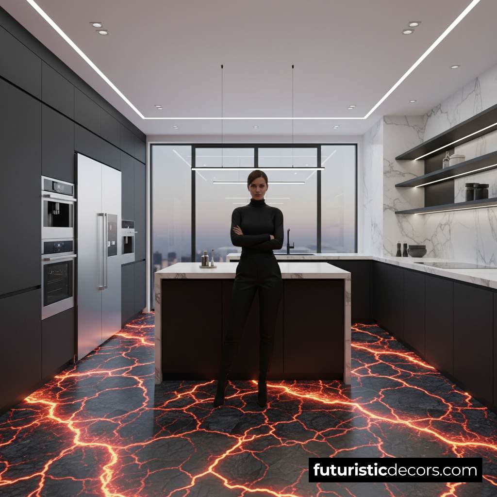 Digital Screen Kitchen Floor
