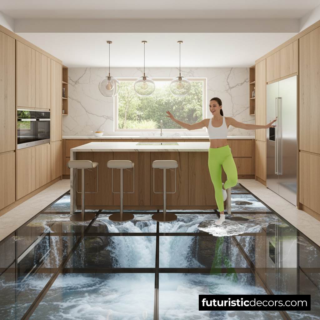 Digital Screen Kitchen Floor
