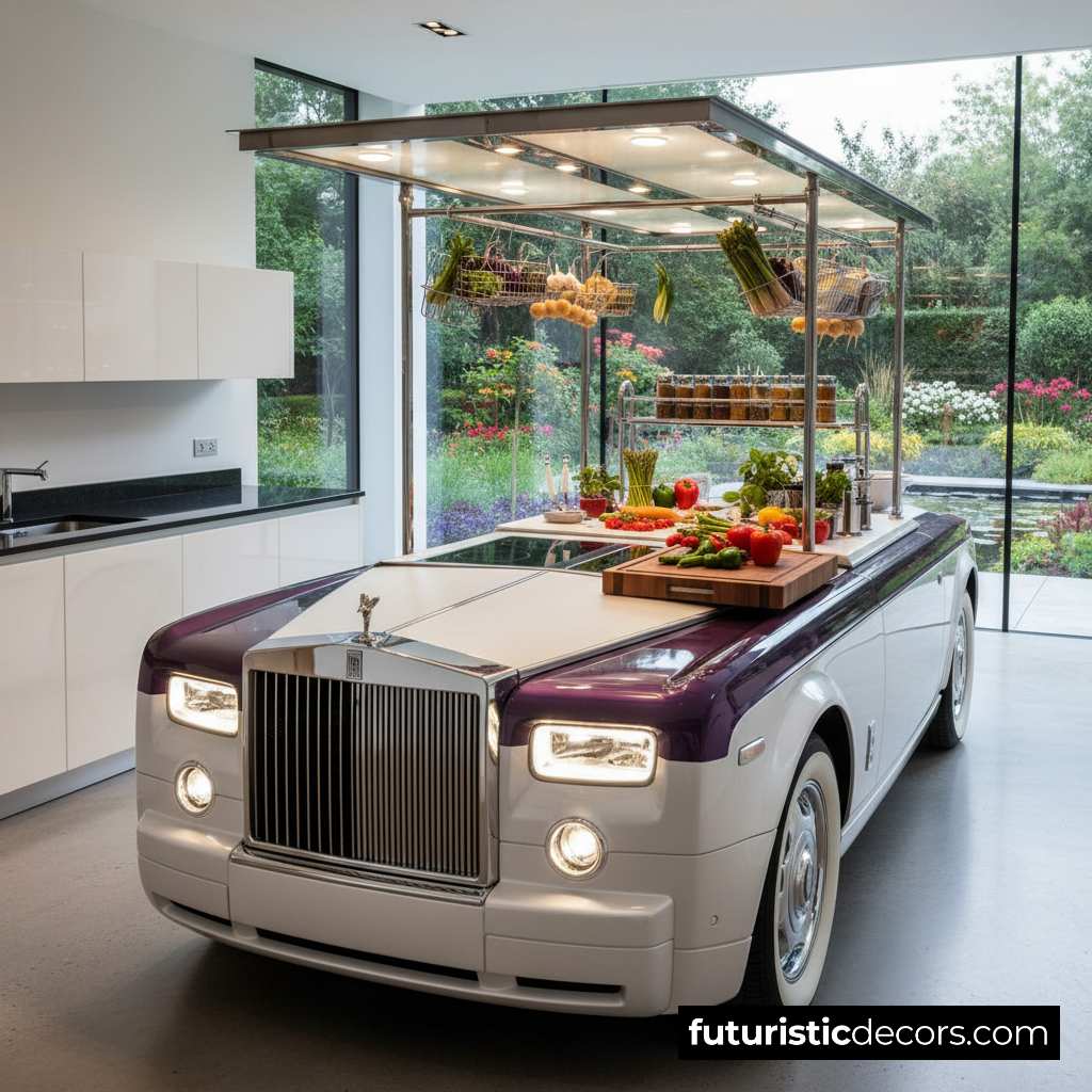 Supercar themed kitchen island