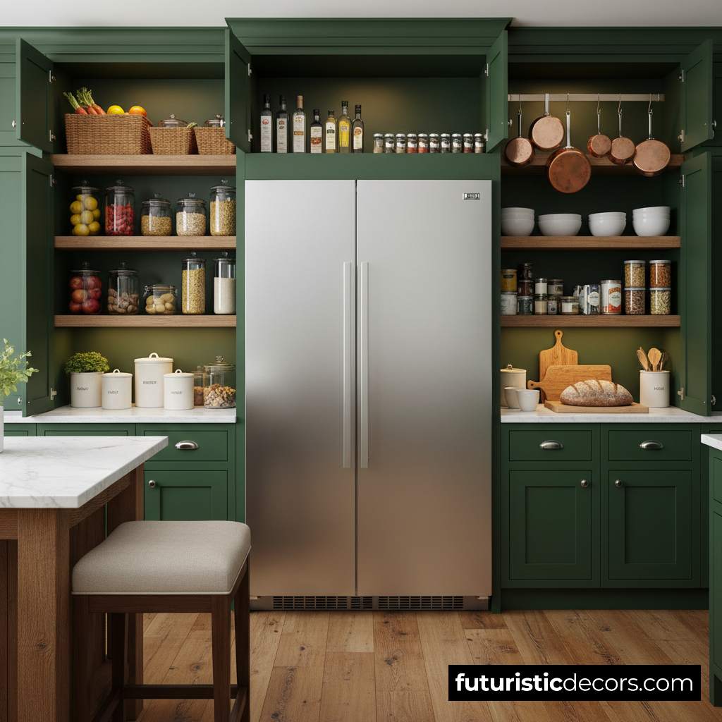Wrap-Around Fridge Pantry