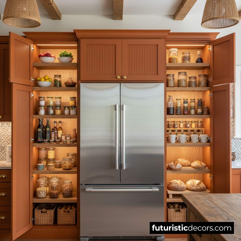 Wrap-Around Fridge Pantry