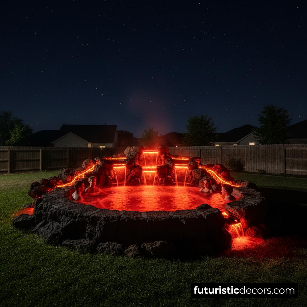 Volcano-inspired Hot Tub