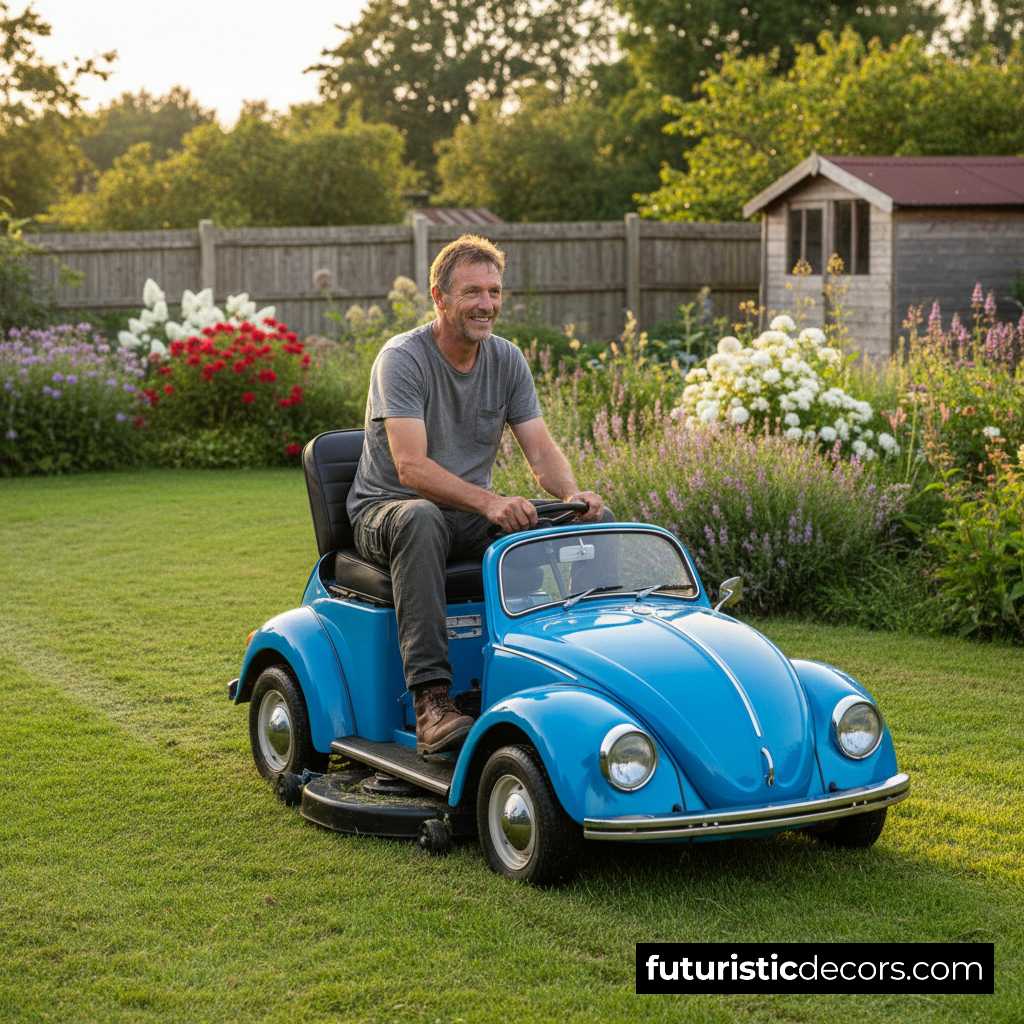 VW Beetle Lawn Mowers