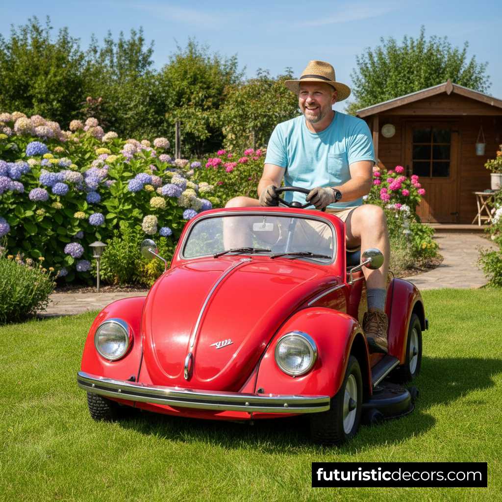 VW Beetle Lawn Mowers