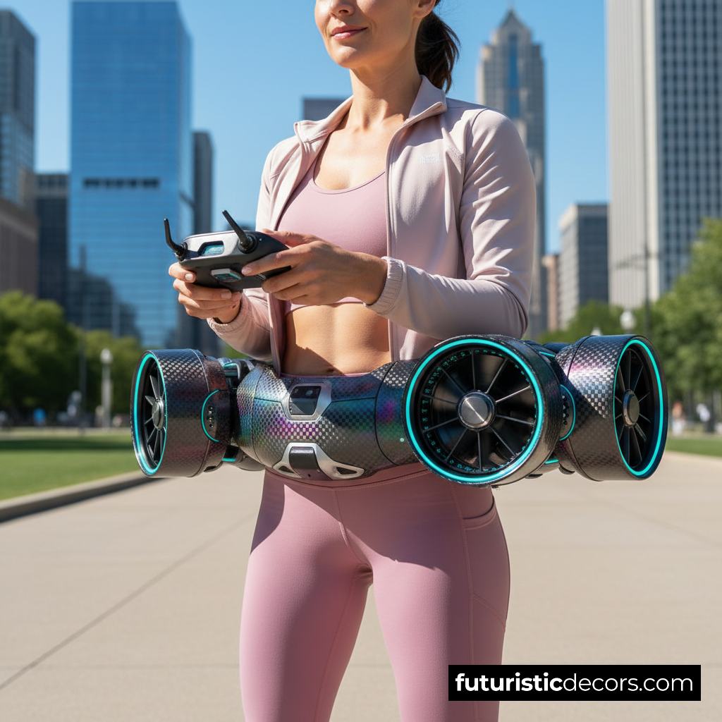 Waist-Mounted Drone brings Sci-Fi Technology to Everyday Life Waist Mounted Drones