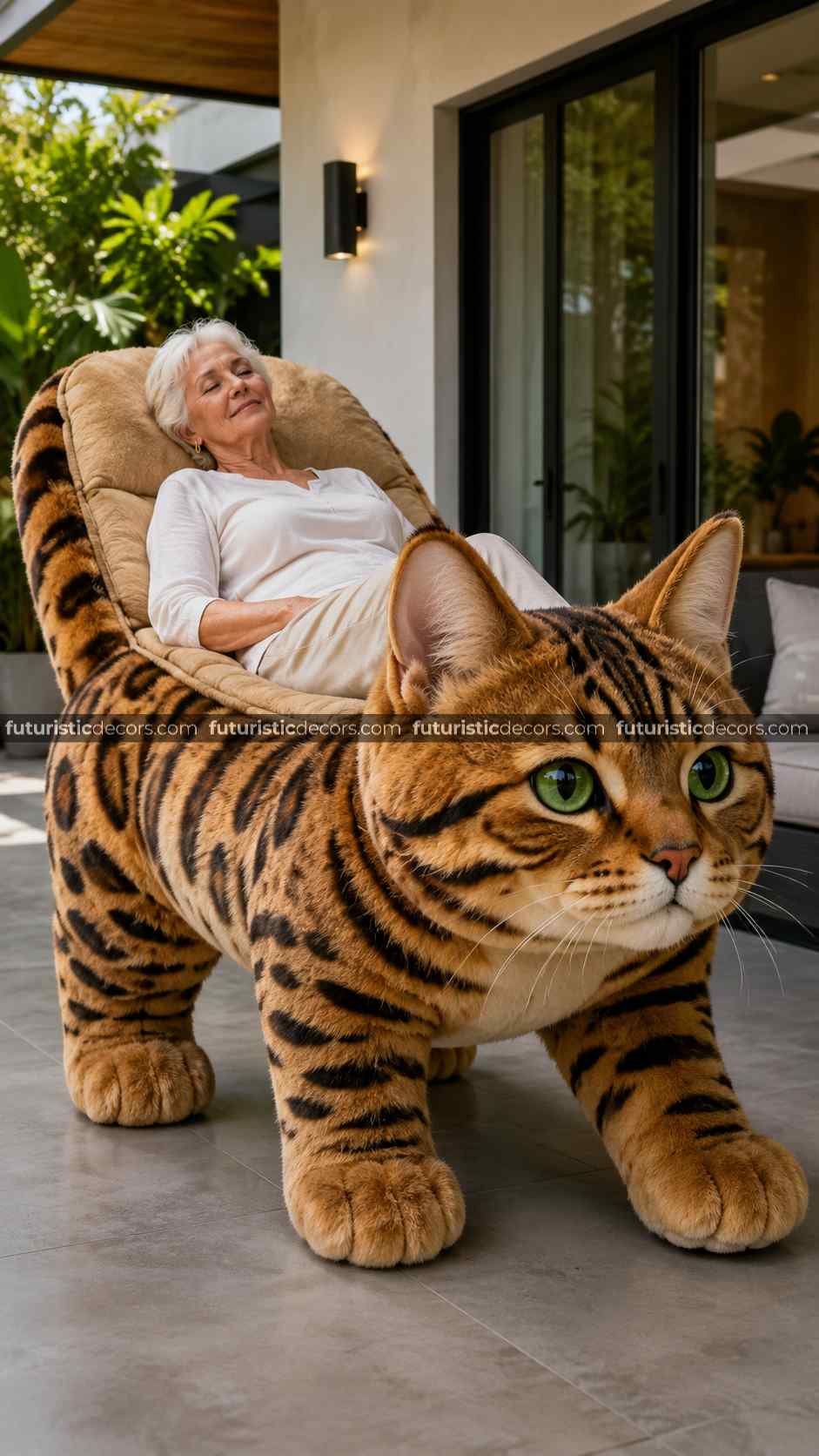Walking Cat Recliner: Safe, Soft & Super Entertaining Seating! Fluffy Walking Cat Recliner