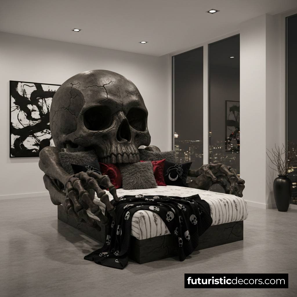 skull-shaped lounger
