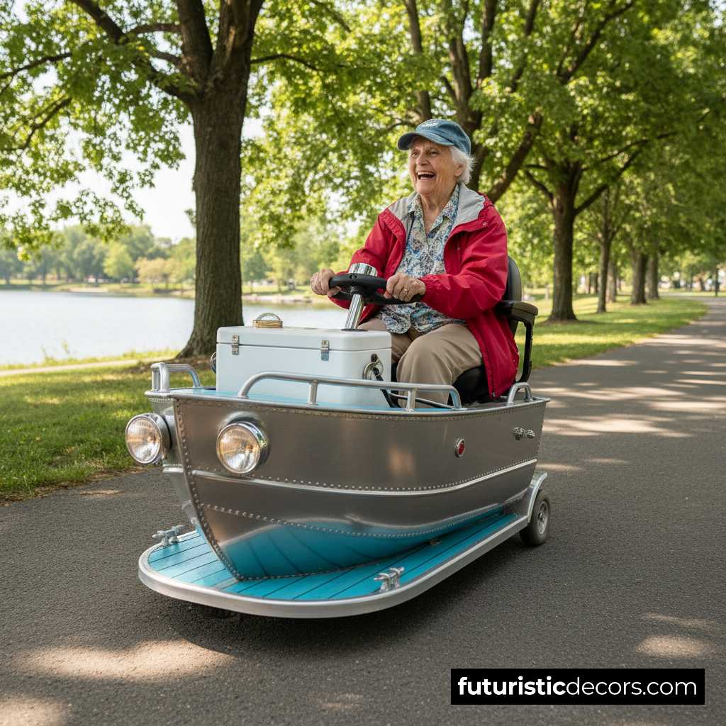 Fishing Boat Mobility Scooter