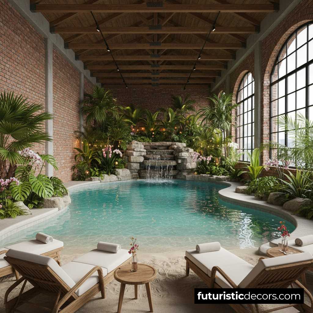 indoor beach pool