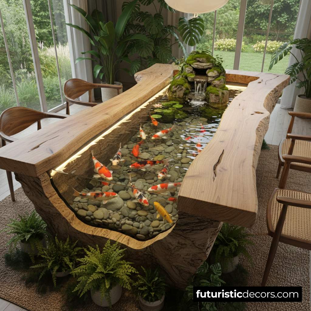 Koi Pond Dining Table