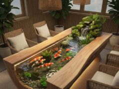 Koi Pond Dining Table | Inspiration for Eco-Luxury & Biophilic Living Koi Pond Dining Table
