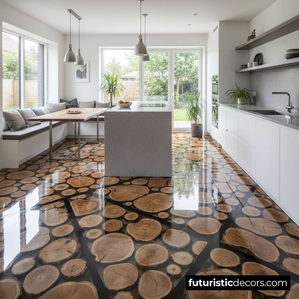 Log End Epoxy Flooring