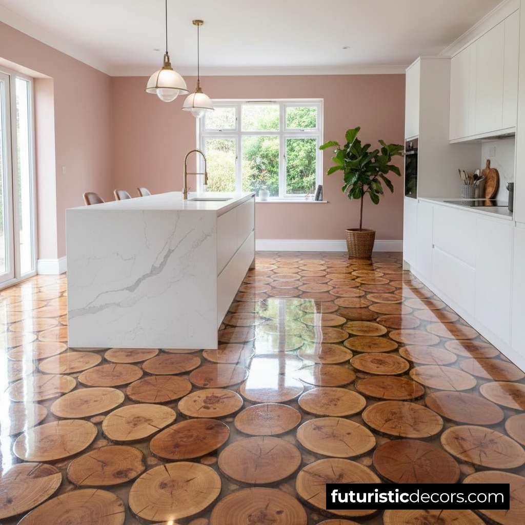 Log End Epoxy Flooring