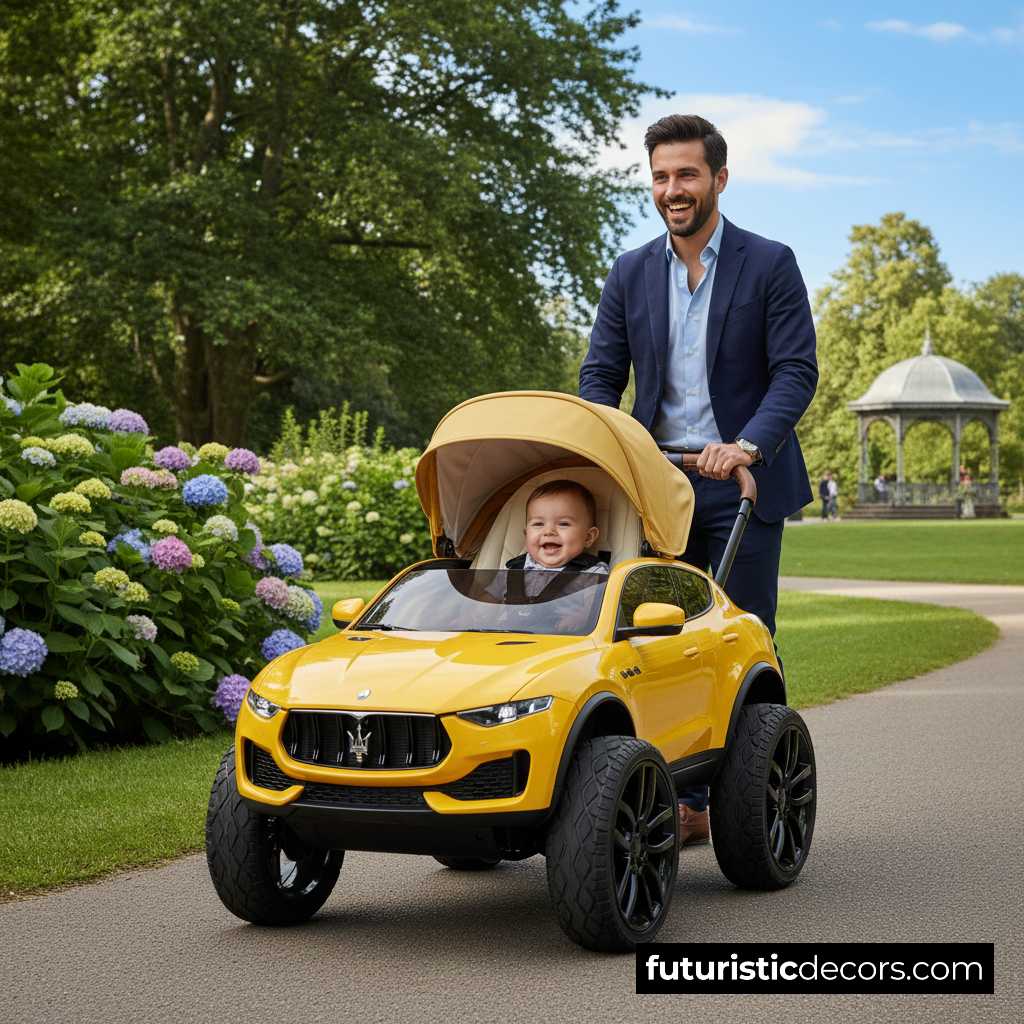 Maserati car stroller
