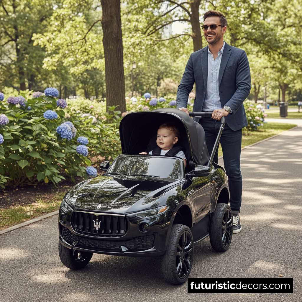 Maserati car stroller