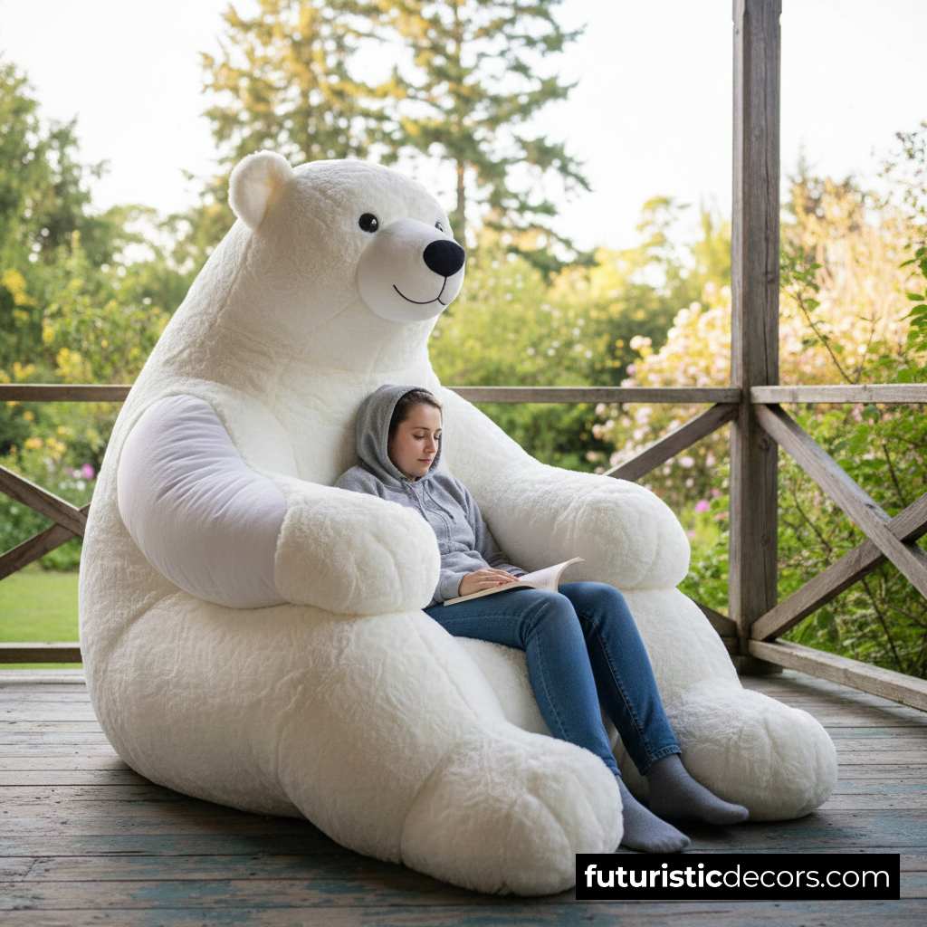 Oversized Polar Bear Armchair