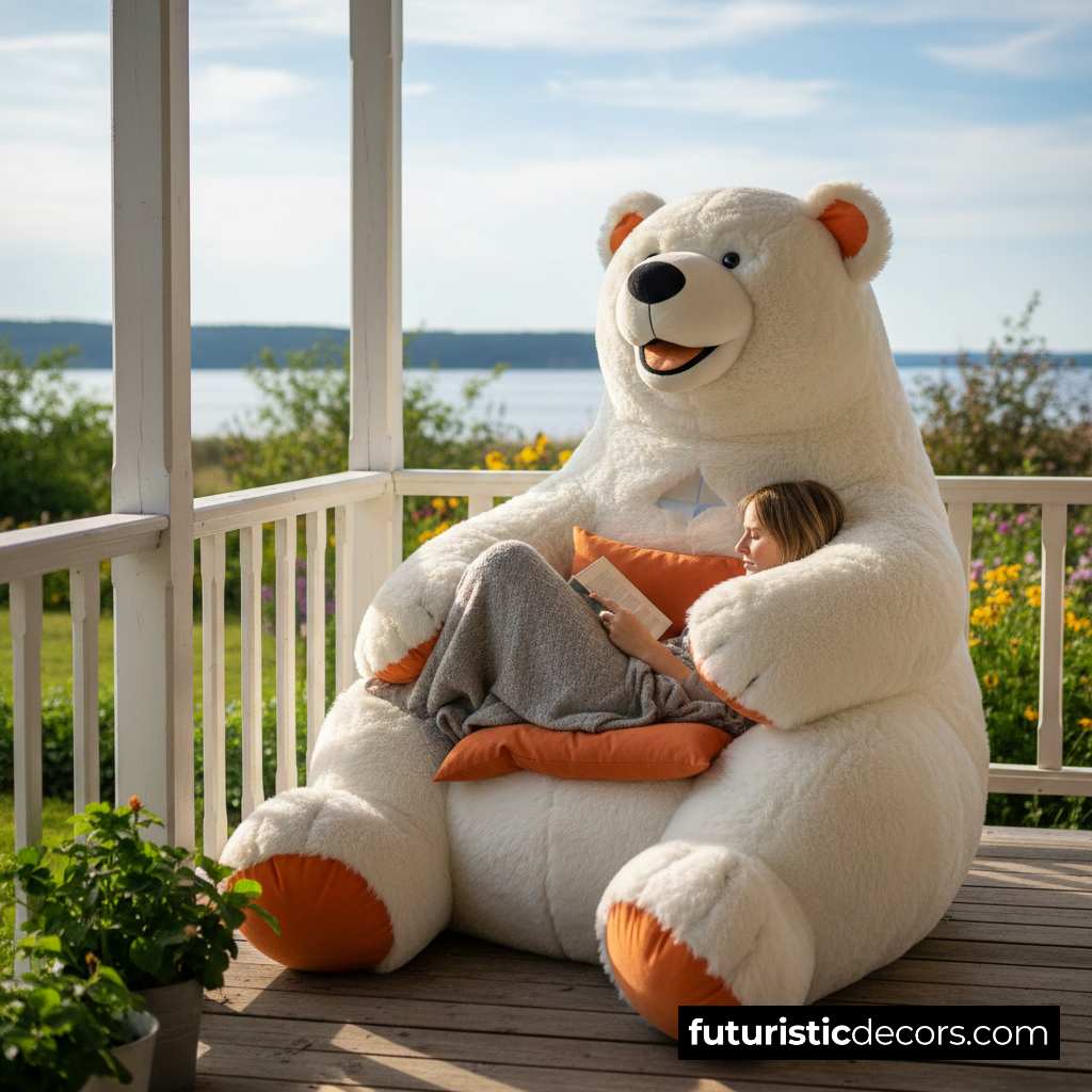 Oversized Polar Bear Armchair