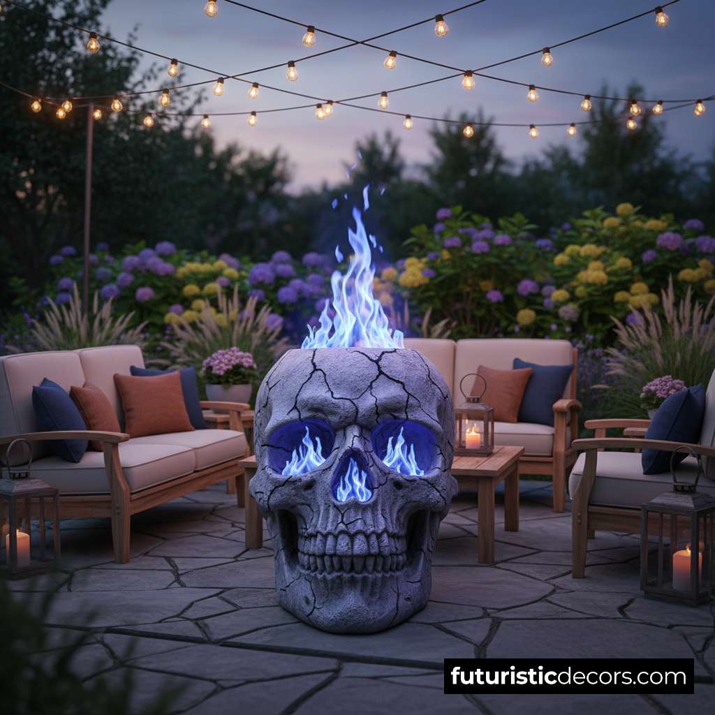 skull fire pit