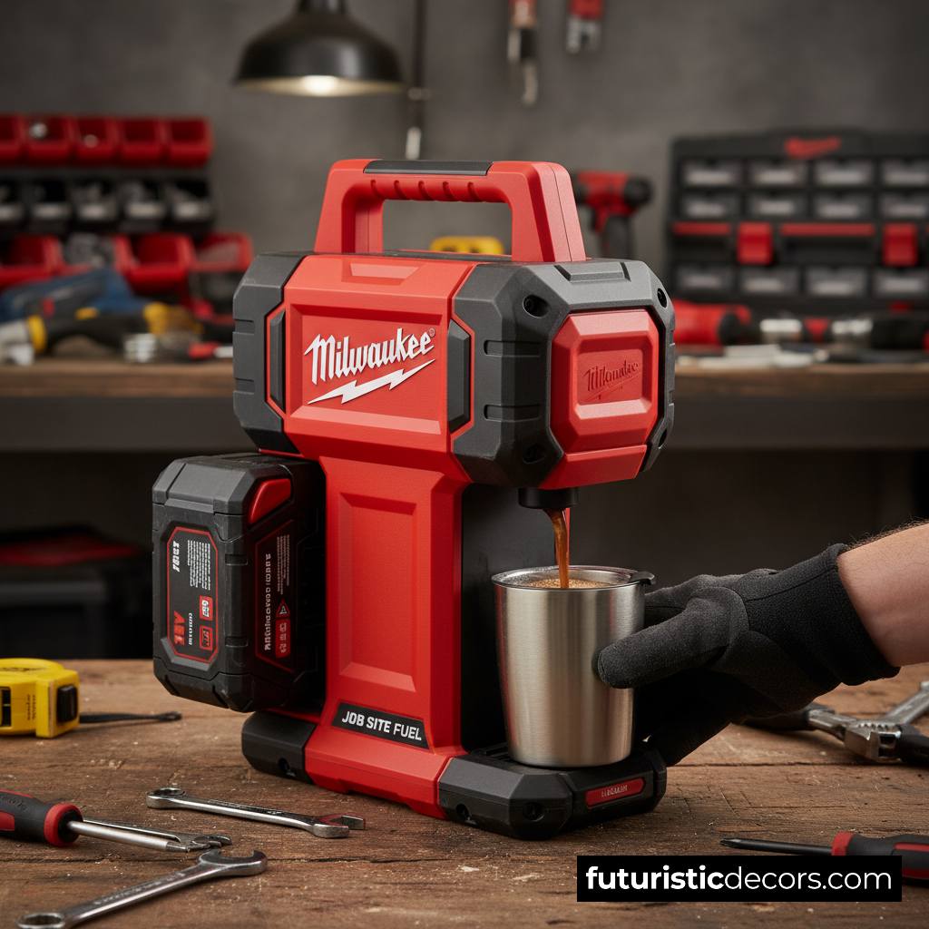 power tool battery coffee maker