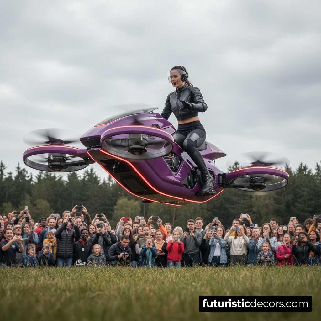 Flying drone scooter