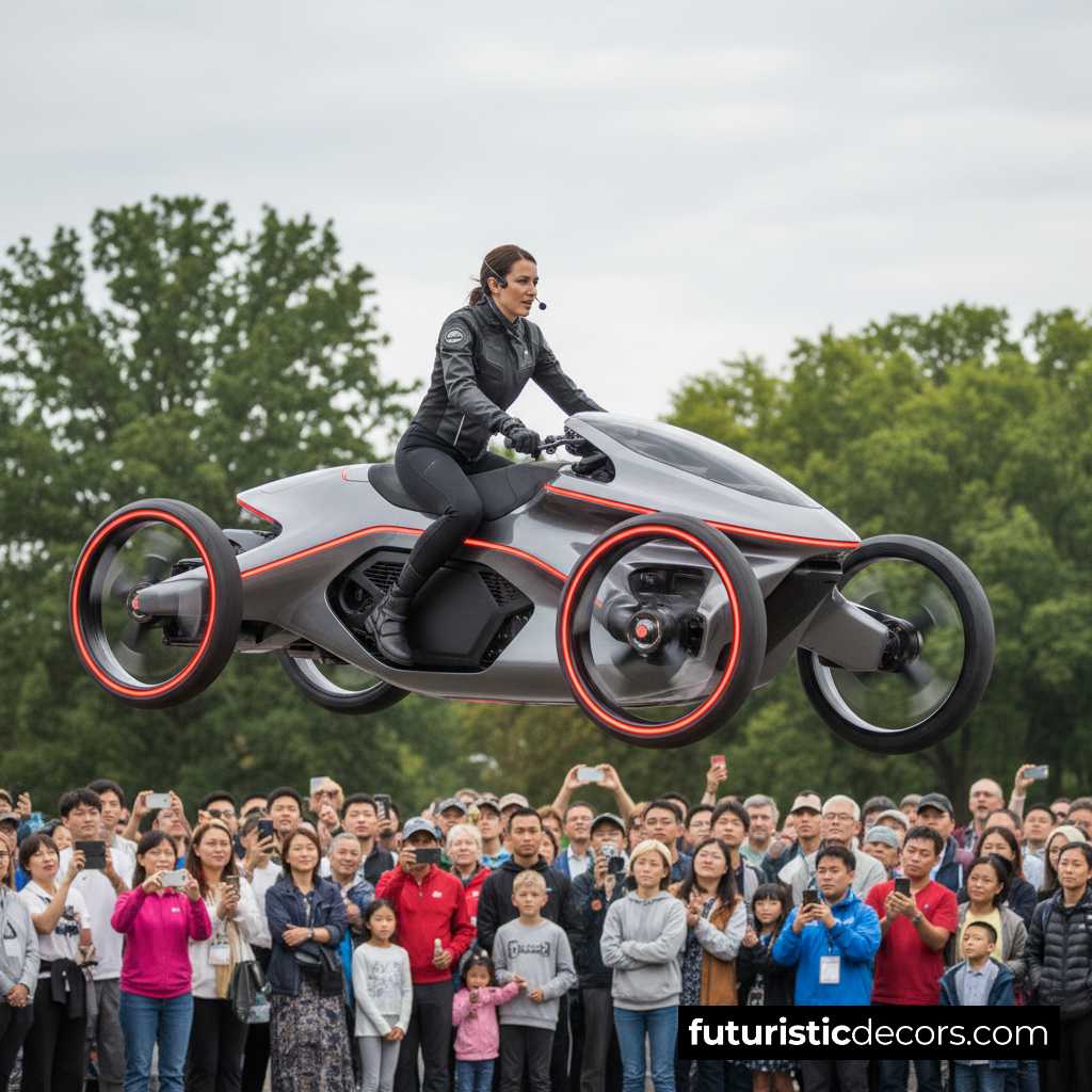 Flying drone scooter