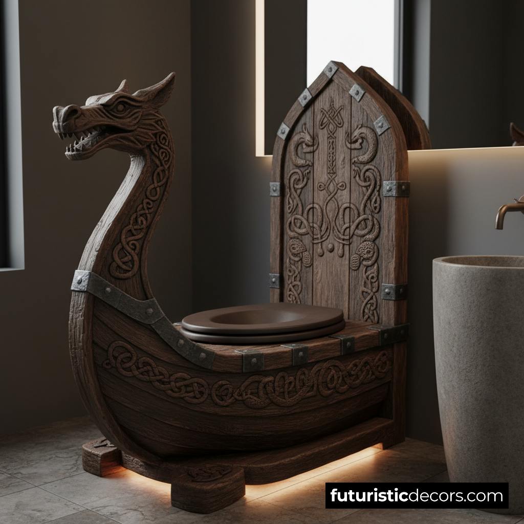 Viking ship toilet