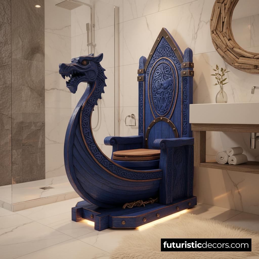Viking ship toilet