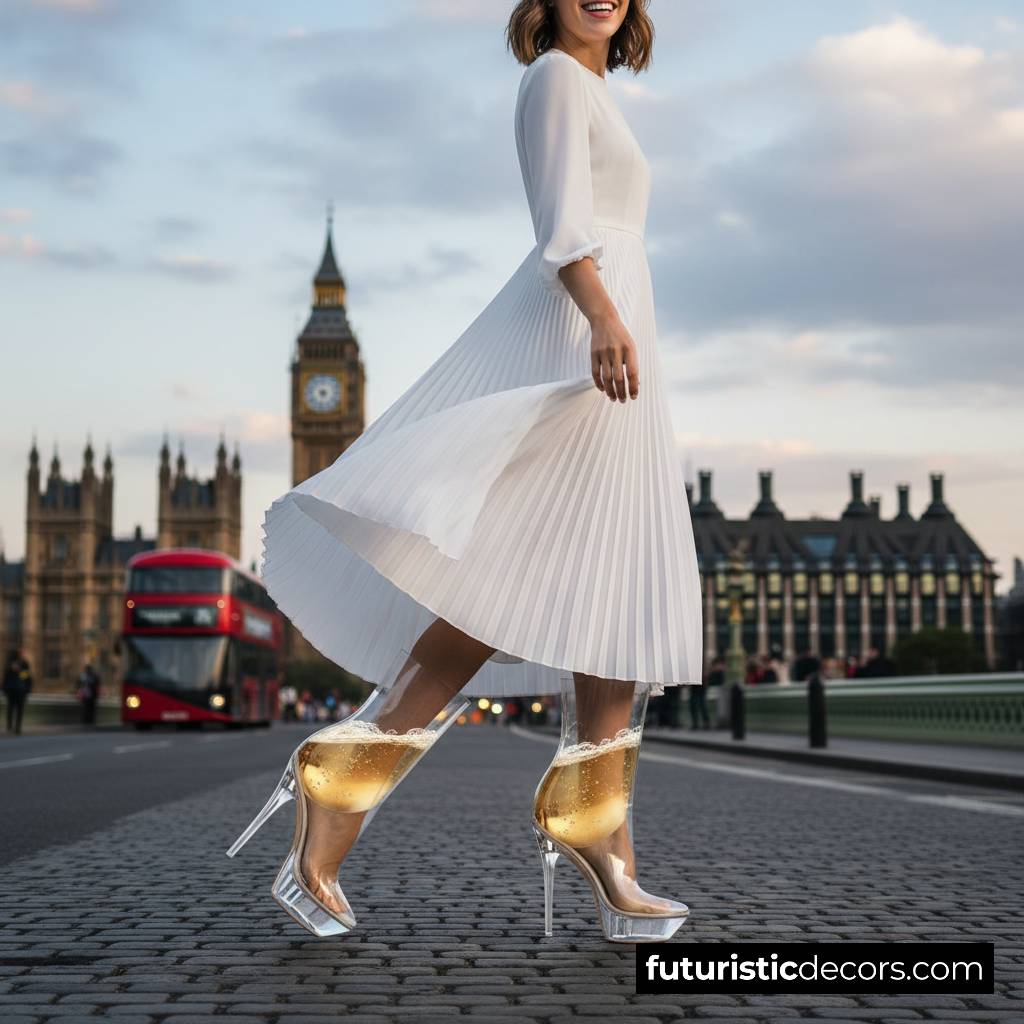 wine glass shaped boots