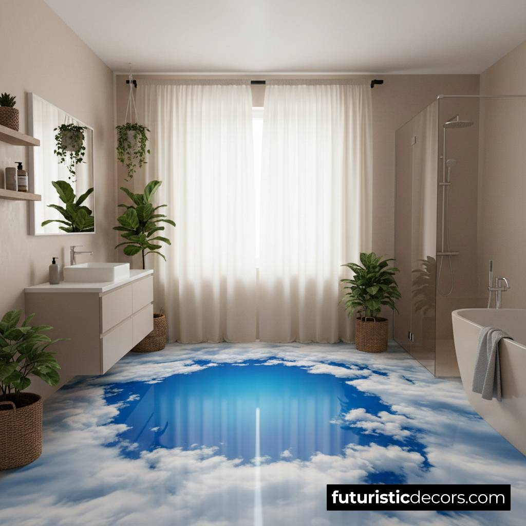 Sky Clouds Epoxy Floors