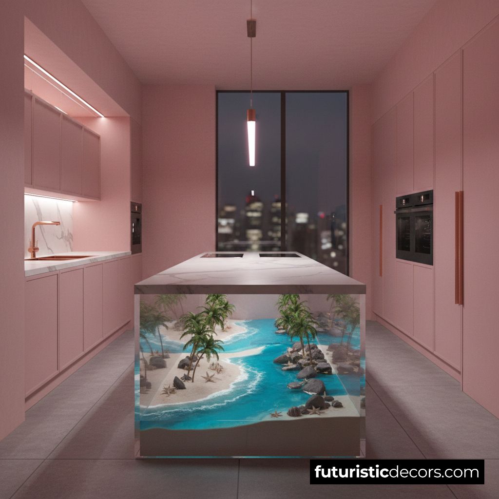 Beach Kitchen Islands