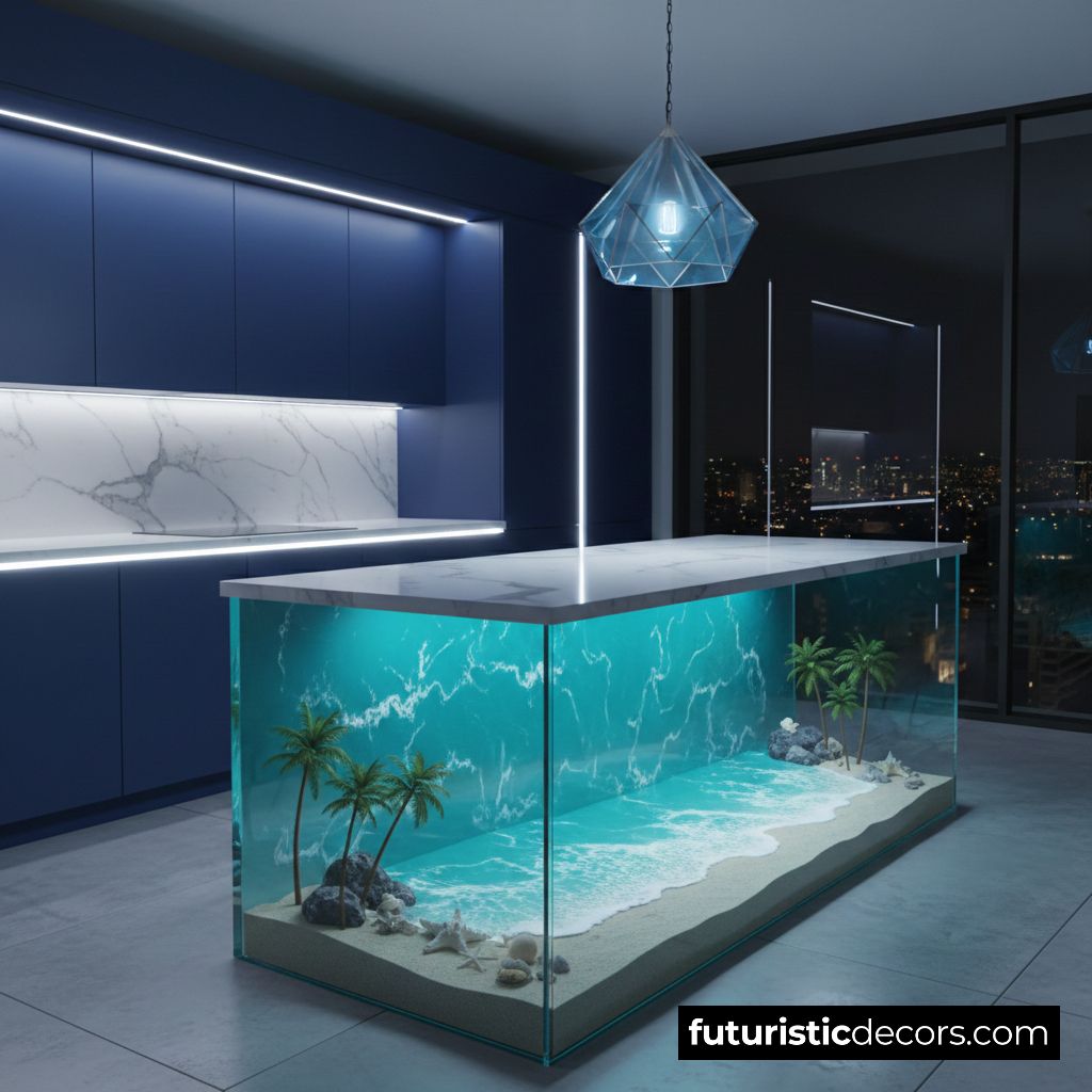 Beach Kitchen Islands