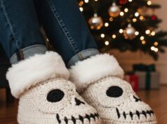 Crochet Skull Slippers Gift Guide for Goths & Craft Enthusiasts Skull Crochet Slipper