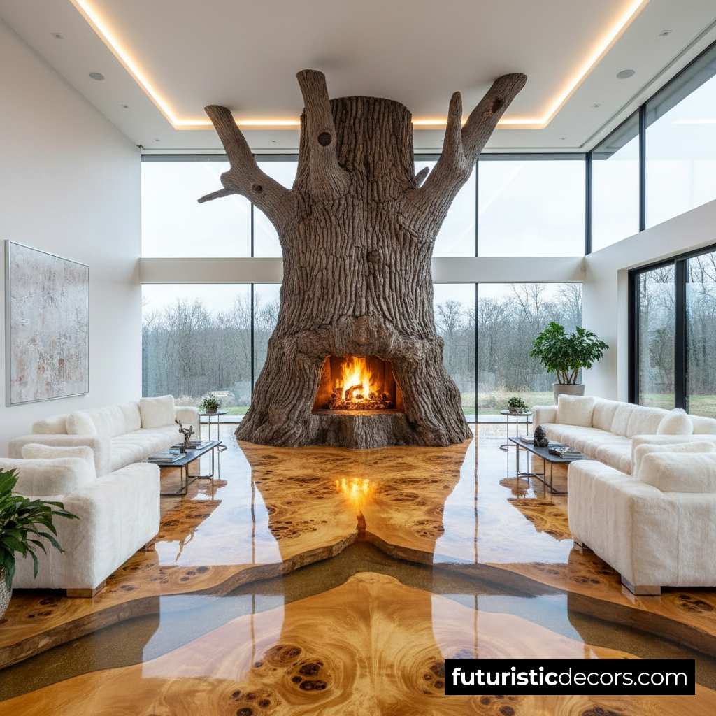 Epic Tree Fireplace