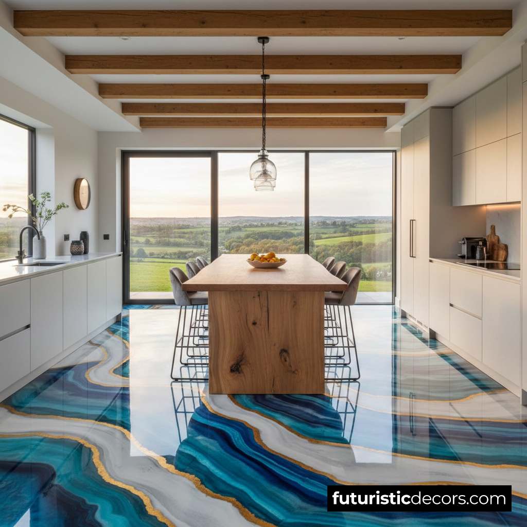 Epoxy Agate Flooring