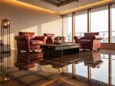 Epoxy Floor with Iron Chains | iron chains epoxy flooring Epoxy Floor with Iron Chains