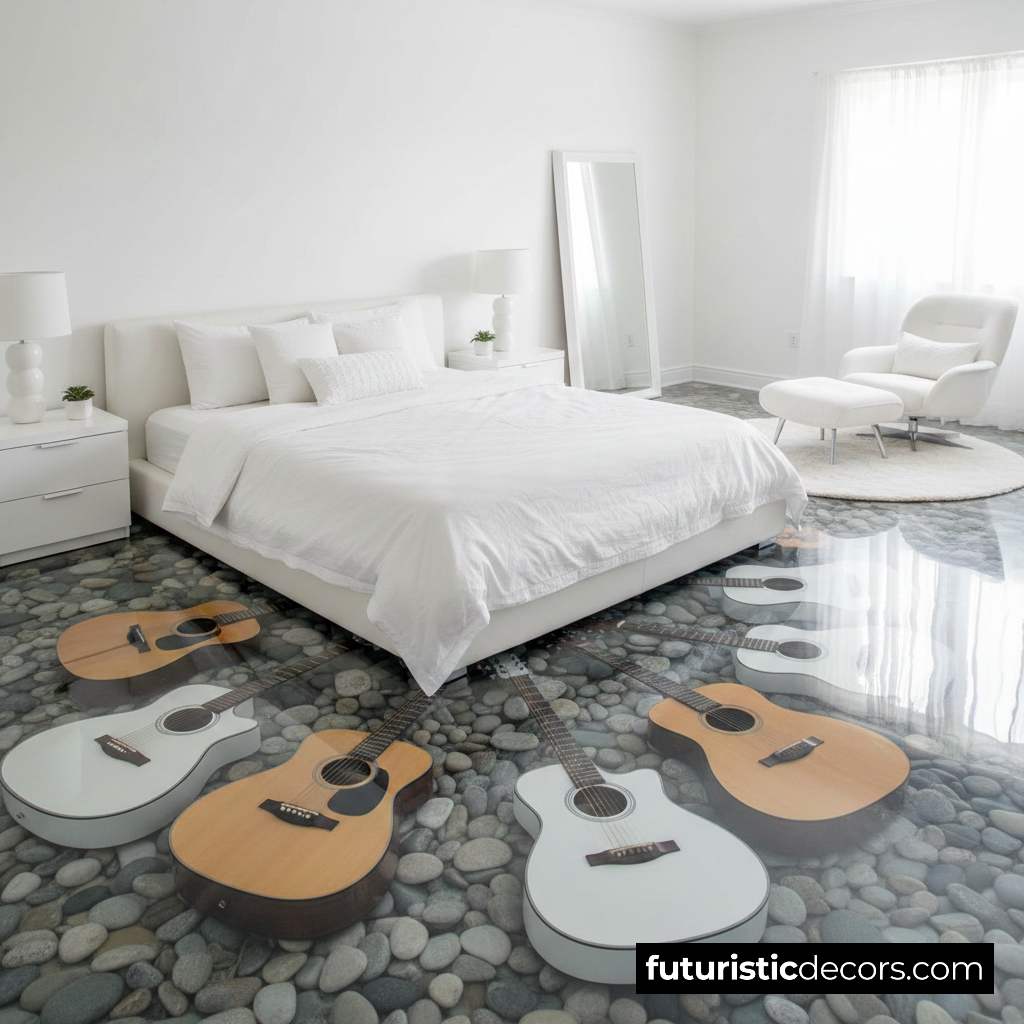 Epoxy Guitar Flooring for DIY Music Room Makeovers Epoxy Guitar Floors
